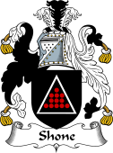 English Coat of Arms for the family Shone