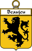 French Coat of Arms Badge for Beaujeu
