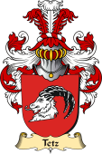 v.23 Coat of Family Arms from Germany for Tetz