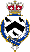 Families of Britain Coat of Arms Badge for: Lawson (England)