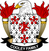 Coat of arms used by the Cooley family in the United States of America