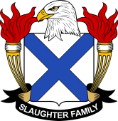Coat of arms used by the Slaughter family in the United States of America