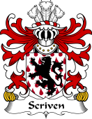 Welsh Coat of Arms for Scriven (of Frodesley, Shropshire)