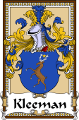German Coat of Arms Wappen Bookplate  for Kleeman