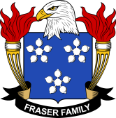 Coat of arms used by the Fraser family in the United States of America
