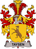Coat of arms used by the Danish family Taysen