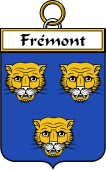 French Coat of Arms Badge for Frémont