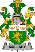 Irish Coat of Arms for Mullady or O'Mullady