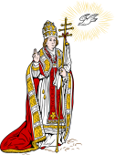 Catholic Saints Clipart image: St Gregory the Great