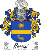 Araldica Italiana Coat of arms used by the Italian family Rossini