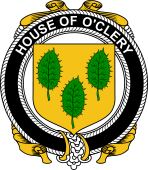 Irish Coat of Arms Badge for the O'CLERY family
