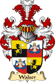 v.23 Coat of Family Arms from Germany for Walser