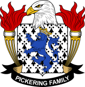 Coat of arms used by the Pickering family in the United States of America