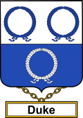 English Coat of Arms Shield Badge for Duke