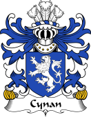 Welsh Coat of Arms for Cynan (AB ELFYW -Father of Marchudd)