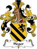 German Wappen Coat of Arms for Heger