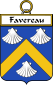 French Coat of Arms Badge for Favereau