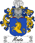 Araldica Italiana Coat of arms used by the Italian family Monte