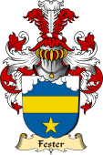 v.23 Coat of Family Arms from Germany for Fester