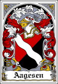 Danish Coat of Arms Bookplate for Aagesen