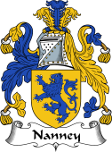 English Coat of Arms for Nanney or Nanny
