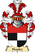 v.23 Coat of Family Arms from Germany for Hessler