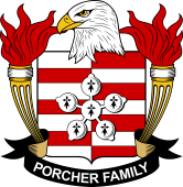 Coat of arms used by the Porcher family in the United States of America