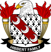 Coat of arms used by the Hibbert family in the United States of America