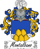 Araldica Italiana Coat of arms used by the Italian family Montalbano