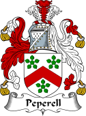 English Coat of Arms for the family Peperell