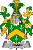 Irish Coat of Arms for Homan or Howman