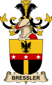 Republic of Austria Coat of Arms for Bressler de Sternau