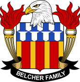 Coat of arms used by the Belcher family in the United States of America