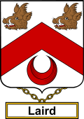 English Coat of Arms Shield Badge for Laird