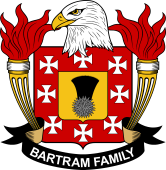 Coat of arms used by the Bartram family in the United States of America