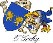 Sept (Clan) Coat of Arms from Ireland for O'Trehy (Troy)
