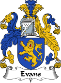 English Coat of Arms for Evans (Wales)