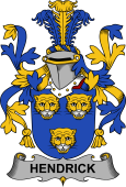 Irish Coat of Arms for Hendrick or O'Henrick