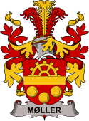 Coat of arms used by the Danish family Moller (Germanic Origin)