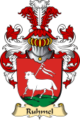 v.23 Coat of Family Arms from Germany for Ruhmel