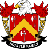 Coat of arms used by the Brattle family in the United States of America