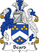 English Coat of Arms for the family Beard
