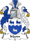 English Coat of Arms for the family Man or Mann