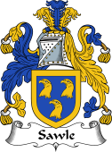 English Coat of Arms for the family Sawle