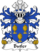 Welsh Coat of Arms for Butler (or le Boteler, of Glamorgan)