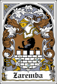 Polish Coat of Arms Bookplate for Zaremba