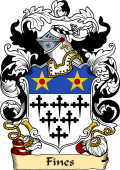 English or Welsh Family Coat of Arms (v.23) for Fines (Earl of Lincoln)