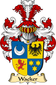 v.23 Coat of Family Arms from Germany for Wacker