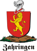 German shield on a mount for Zahringen