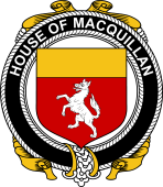 Irish Coat of Arms Badge for the MACQUILLAN family